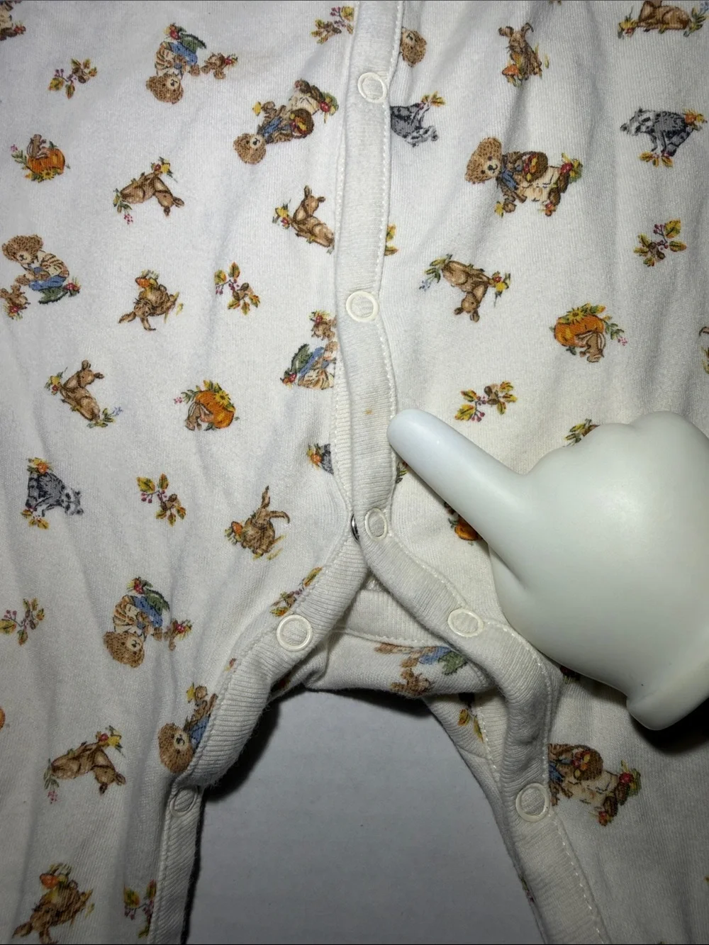 Ralph Lauren Baby 9M Polo Bear Cotton Footed Coverall SEE DESCRIPTION
